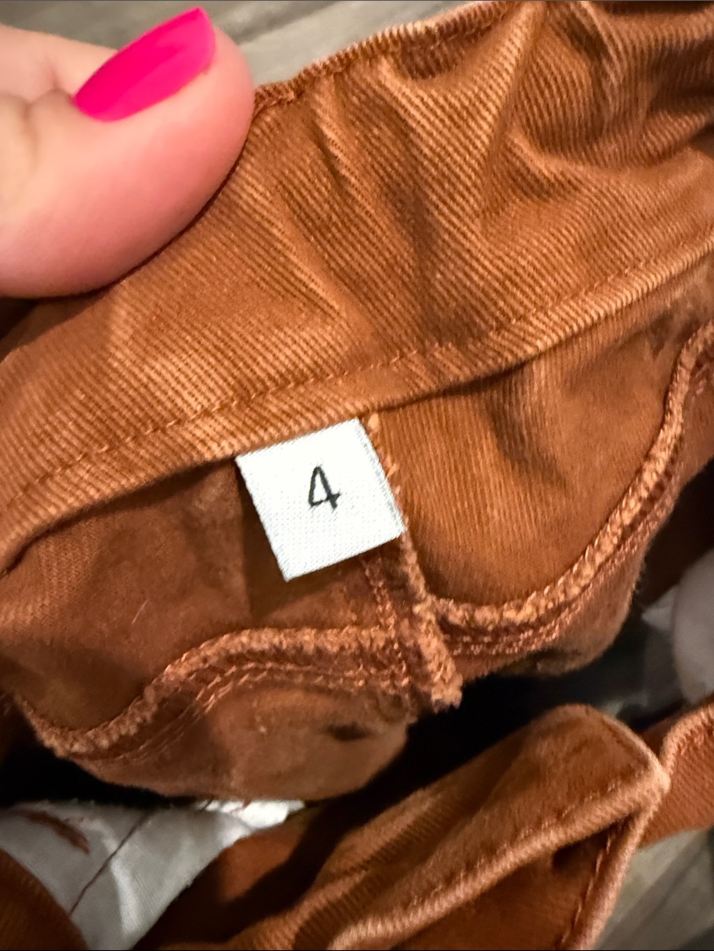 Kids Ripped Rust Brown Jeans - Picture 4 of 6